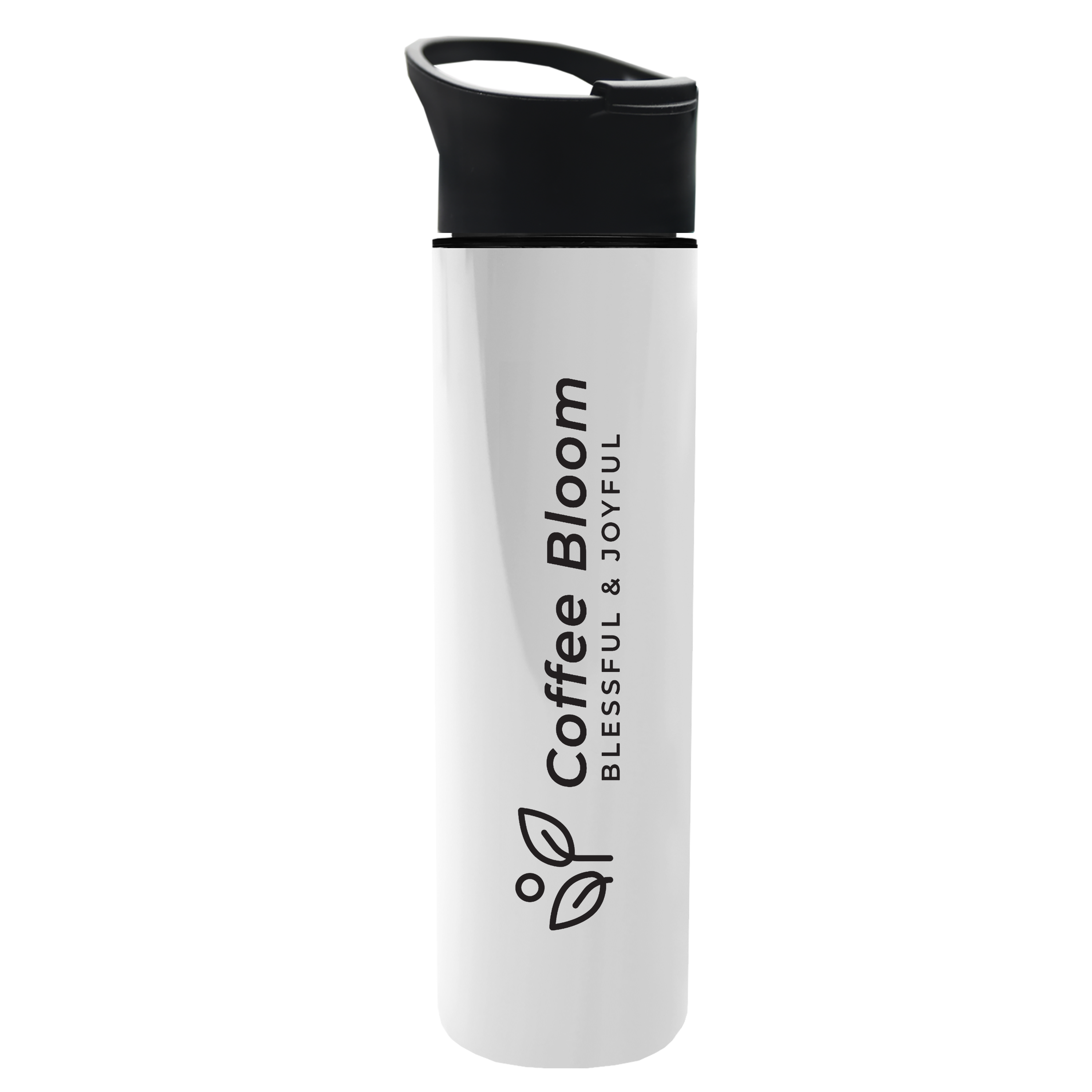 Slim Double-Wall Insulated Bottle with Pop-Up Lid - 16 oz.